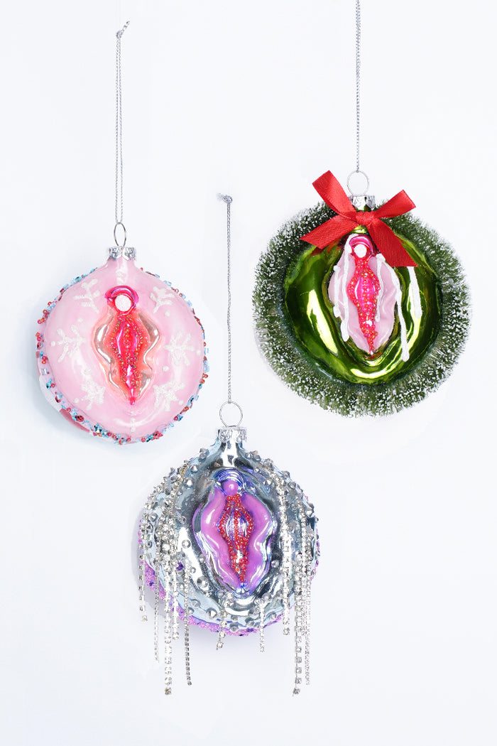 VULVA CUPCAKE ORNAMENT SET